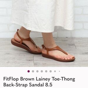 FitFlop Brown Lainey Toe-Thong Sandal